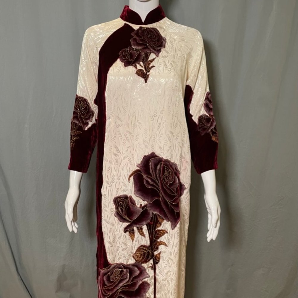 Long Dressy Tunic Floral Design - Sparkle Glitter Top Fairycore
